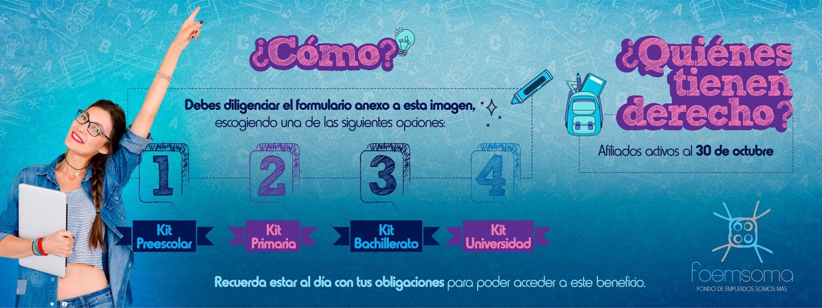 Kit Escolar 2026 Foemsoma