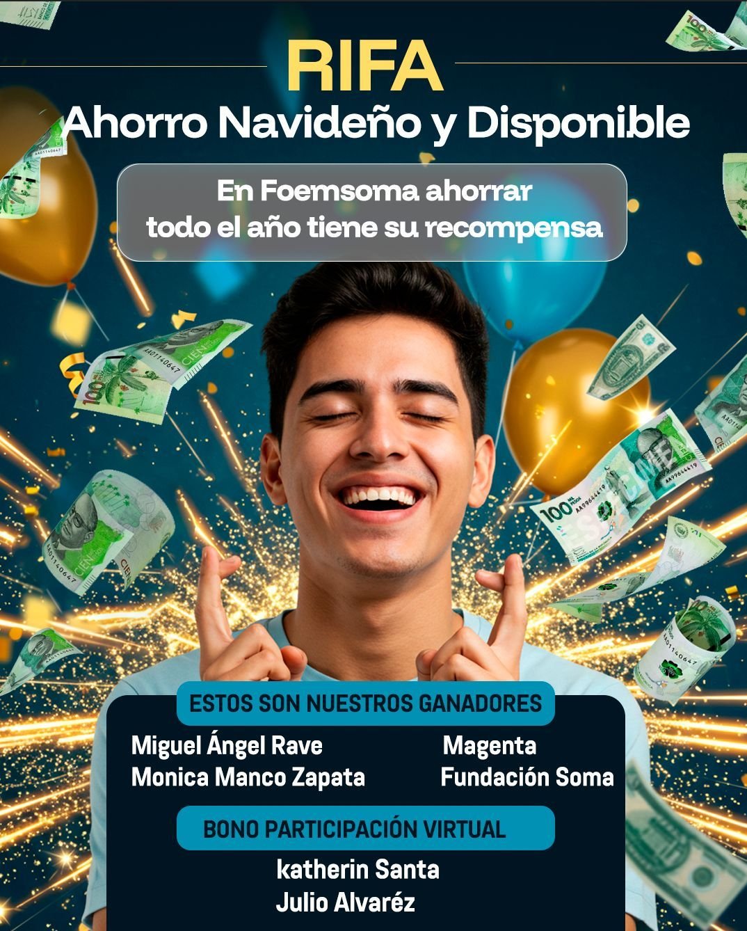 Ganadores Rifa Septiembre octubre de 2024