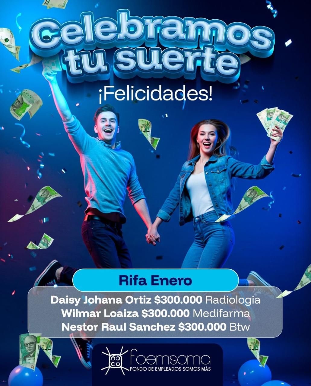 Ganadores Rifa Septiembre octubre de 2024